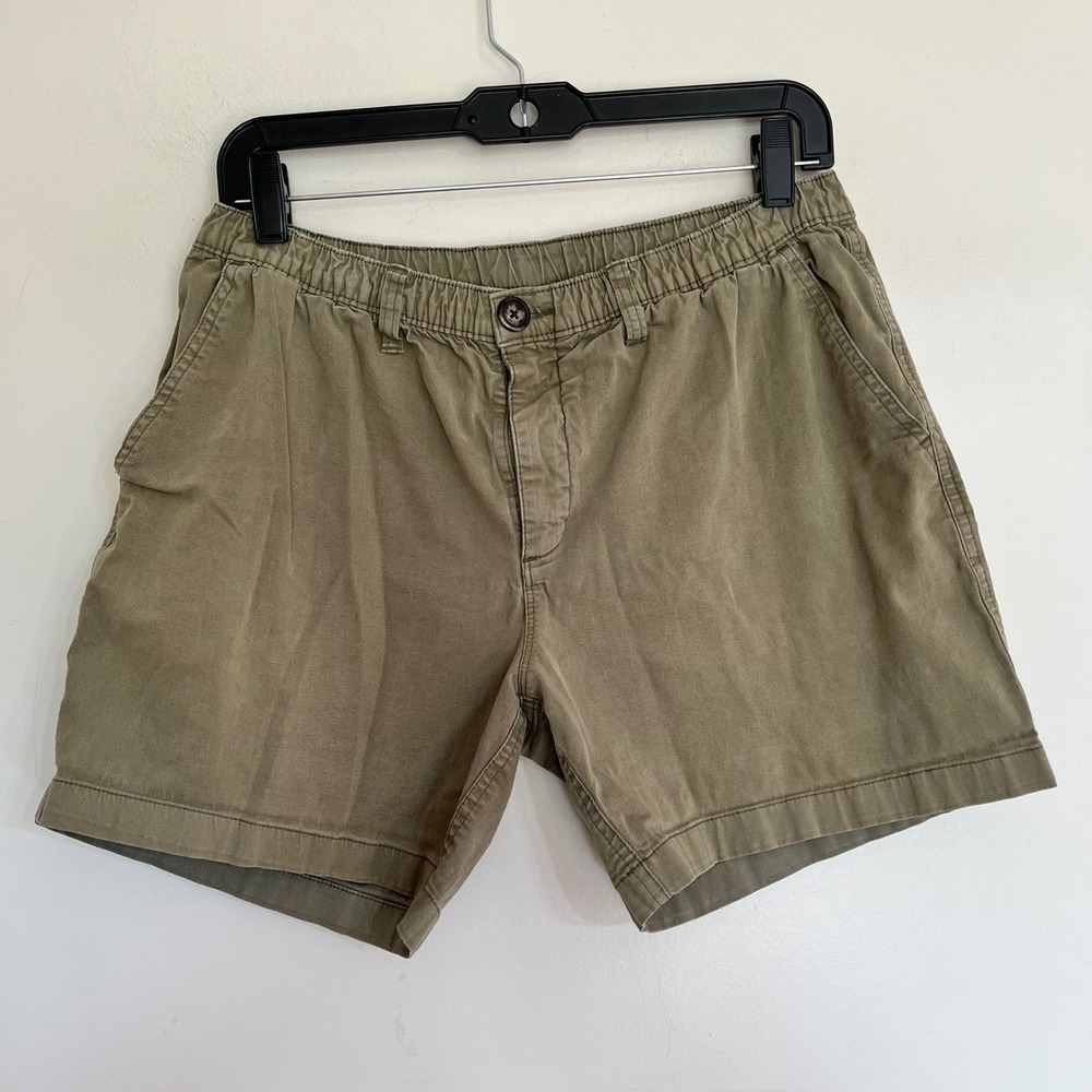 Chubbies Originals Mens Shorts Medium Olive Green Khaki 5.5 Inch Inseam Elastic